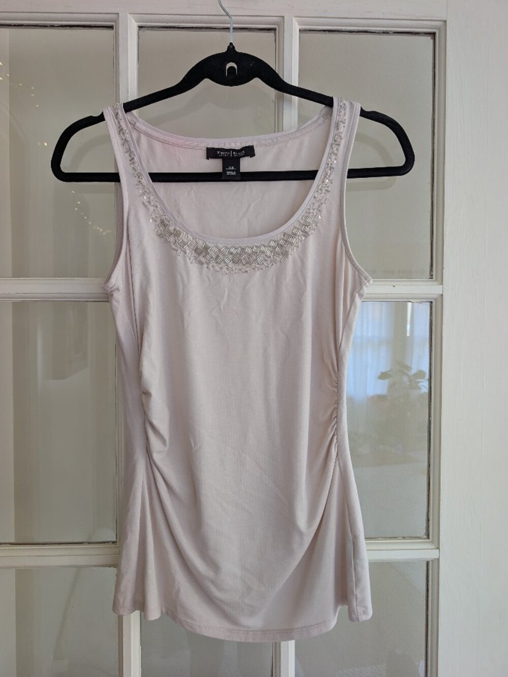 White House Black market sequined top